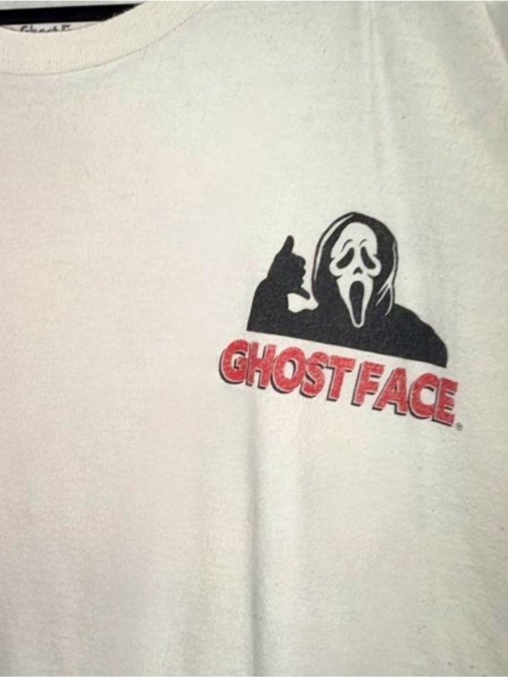 Ghostface Graphic Short Sleeve Tee - White